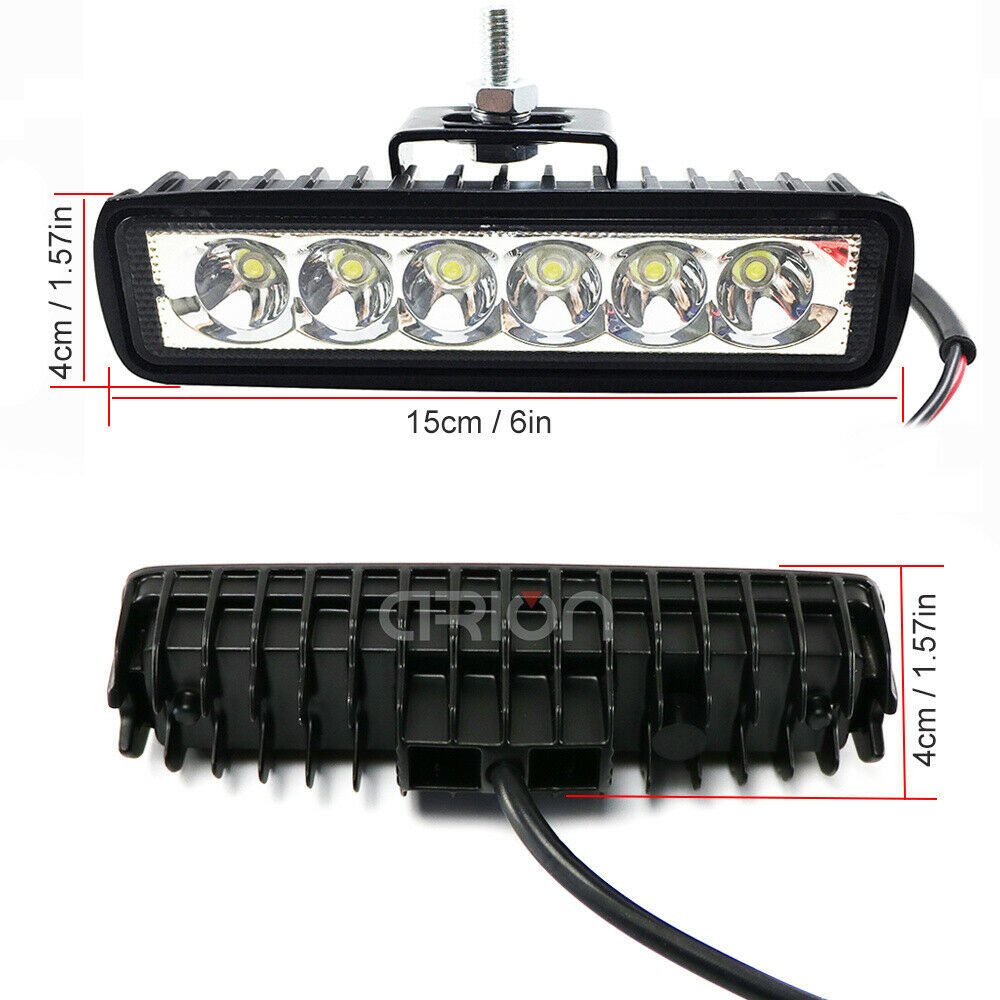 1Pcs 2Pcs 18w DRL LED Spot Flood Work Light Worklight 9-32V 4WD 12 volt led work lights for Off Road Vehicle SUV car trucks