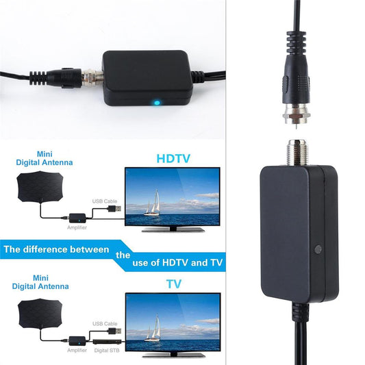 HDTV TV Antenna Amplifier Signal Booster TV Aerial Adapter