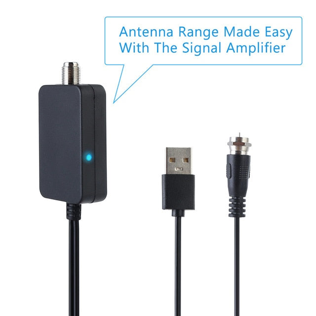 HDTV TV Antenna Amplifier Signal Booster TV Aerial Adapter