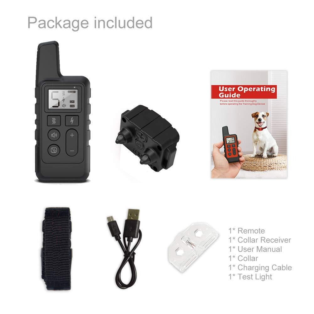 Private model dog trainer barking stop 500m remote control electric shock vibration warning pet supplies electronic collar