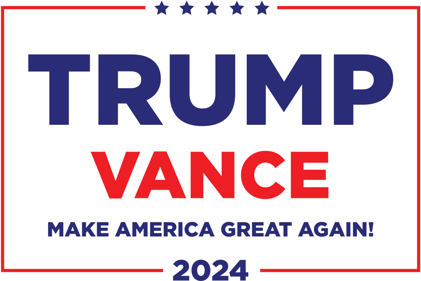 Trump Vance Yard Sign