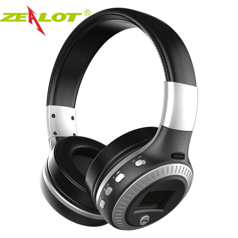 ZEALOT B19 Wireless Headphones with fm Radio Bluetooth Headset Stereo Earphone with Microphone