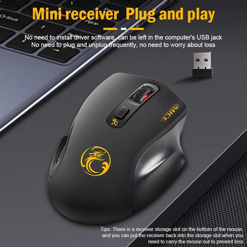 Versatile Wireless Silent Mouse