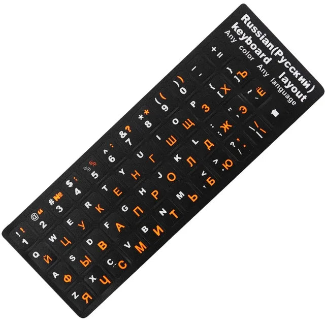 Russian Keyboard Cover Stickers For Mac Book Laptop PC Keyboard Computer Standard Letter Layout Keyboard Covers