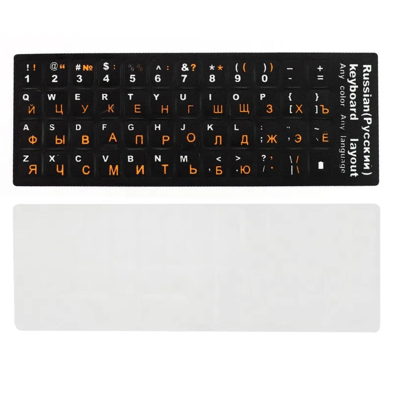 Russian Keyboard Cover Stickers For Mac Book Laptop PC Keyboard Computer Standard Letter Layout Keyboard Covers