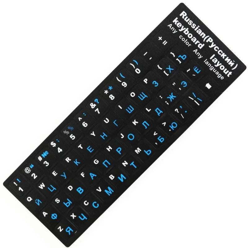 Russian Keyboard Cover Stickers For Mac Book Laptop PC Keyboard Computer Standard Letter Layout Keyboard Covers