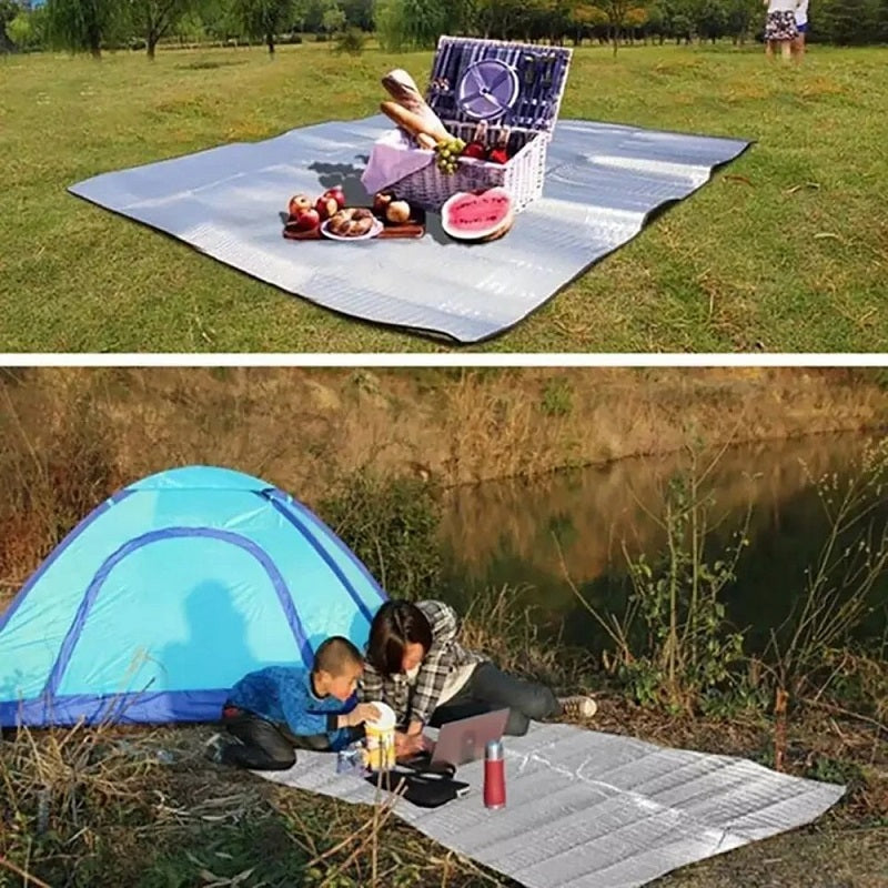 Picnic Mat Waterproof Beach Mat Soft Tent Mat Waterproof Damp-proof Mat For Camping Outdoor Camping Thickened Mat