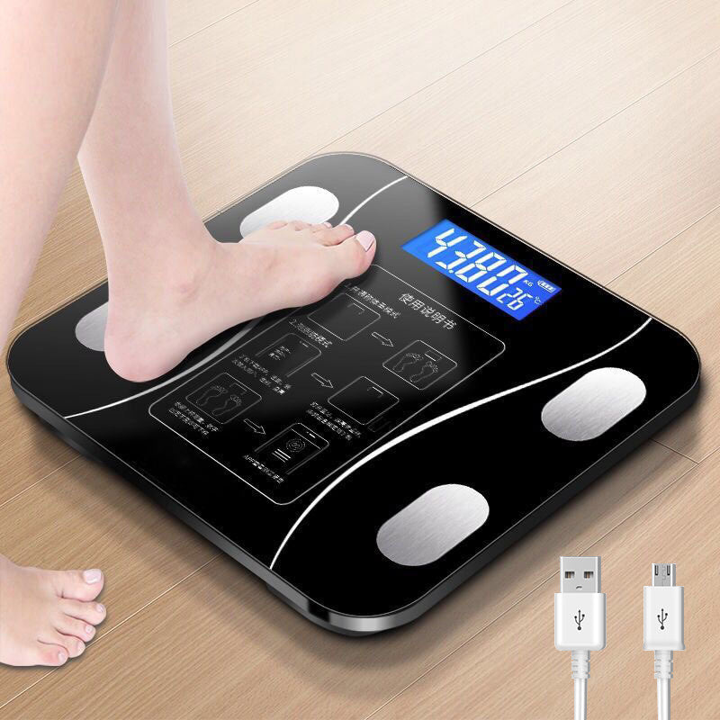 New Weight Scale Home Bluetooth Intelligent Height Electronic Scale Professional Body Fat and Health Weight Scale