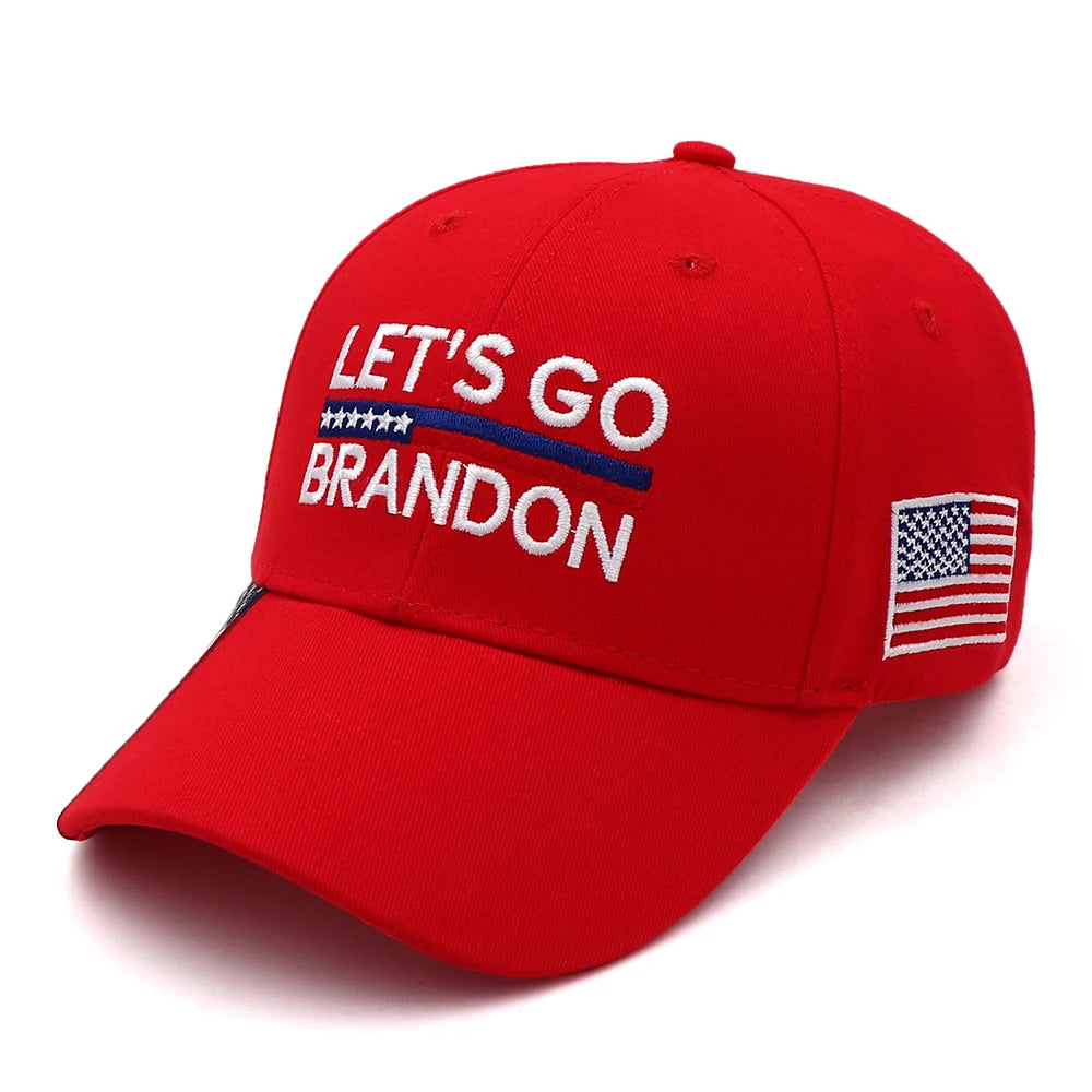 New Donald Trump 2024 Cap USA Flag Baseball Caps LET'S GO BRANDON Trump Snapback President Hat 3D Embroidery Drop Shipping