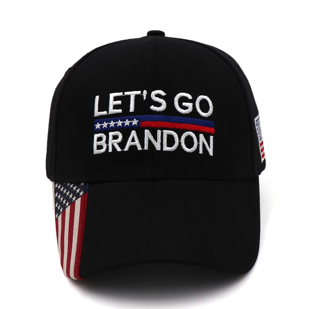 New Donald Trump 2024 Cap USA Flag Baseball Caps LET'S GO BRANDON Trump Snapback President Hat 3D Embroidery Drop Shipping