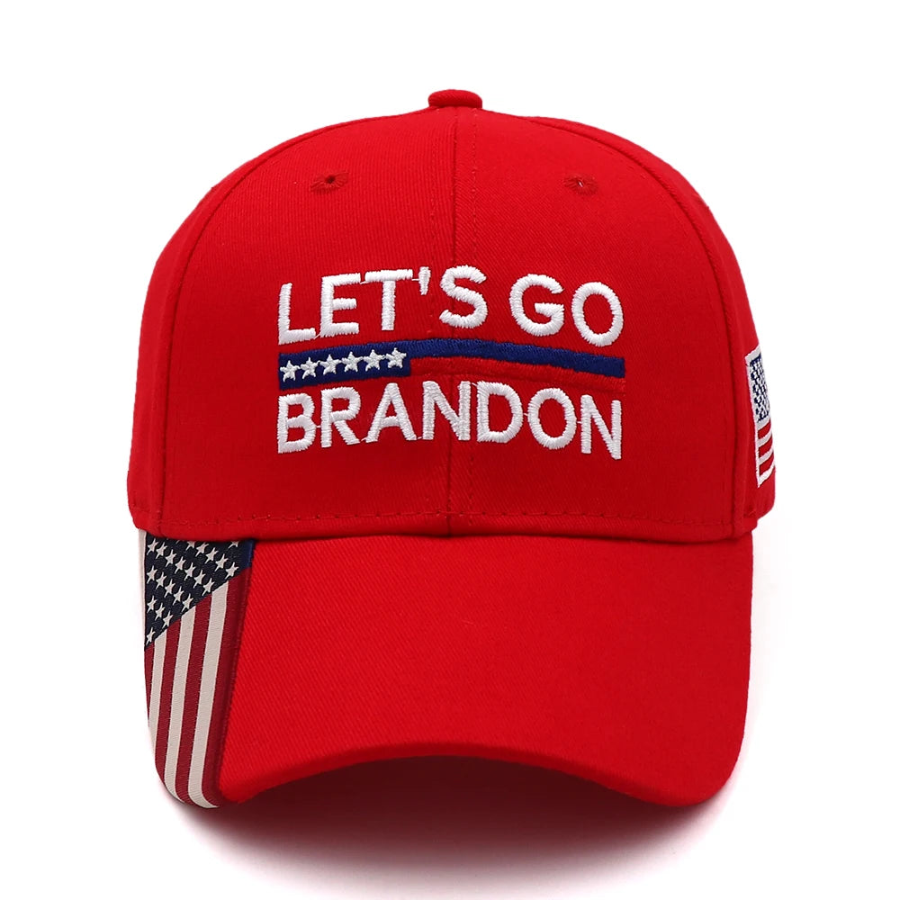 New Donald Trump 2024 Cap USA Flag Baseball Caps LET'S GO BRANDON Trump Snapback President Hat 3D Embroidery Drop Shipping